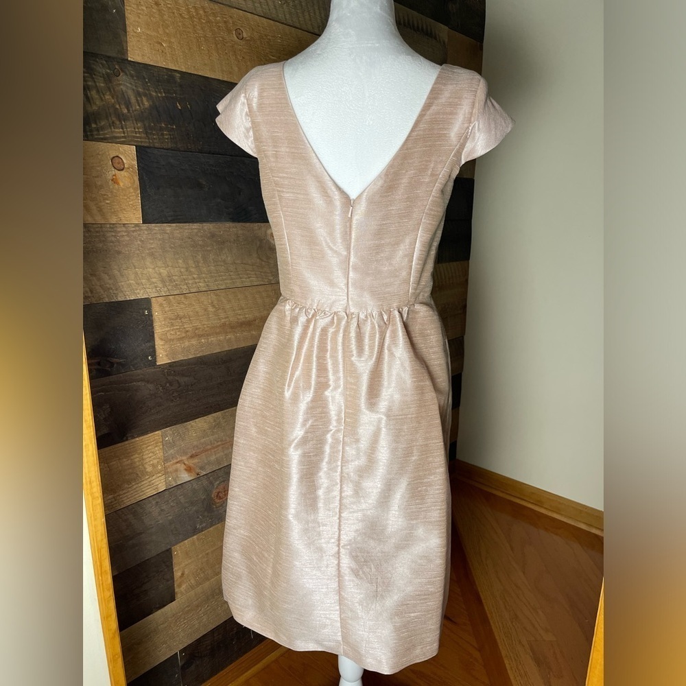 Alfred Sung Pearl Pink Cocktail Dress Homecoming Prom Wedding Formal, Size 8 - Picture 3 of 8